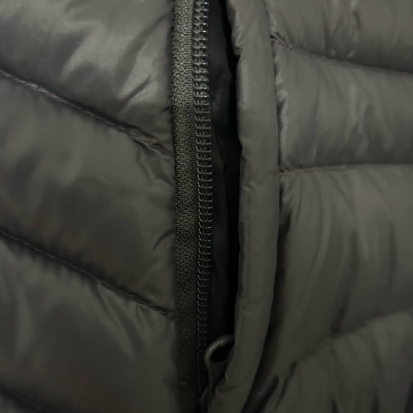 Women’s, quilted vest, goose, gray, medium, warm, pockets, - Picture 4 of 6